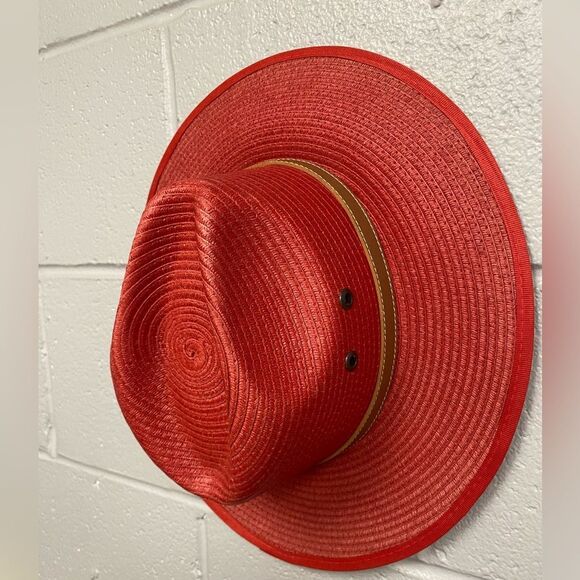 Vintage Coopers straw cowboy/cowgirl hat Mexico Red Western Texas Rodeo Medium - Picture 2 of 6